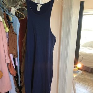 Navy Blue Racer Back Dress F21